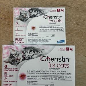 Elan Cheristin for Cats White Pink Box - Flea Treatment